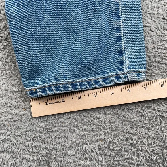 Vintage Levis Jeans Mens 32x34 Fits 29x34 Blue 550 Relaxed Fit Orange Tab 90s - Picture 10 of 13